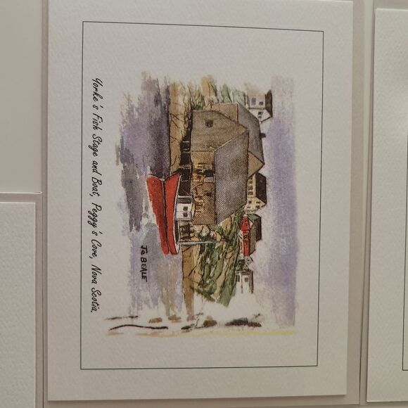 Artist Note Cards Jo Beale Peggy's Cove Artist Cards Set of 5 #0155 - Picture 6 of 15